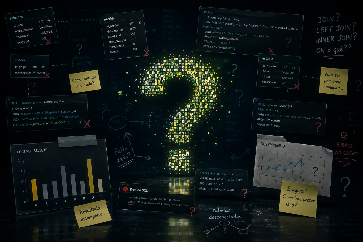 Dificuldade para analisar dados com SQL